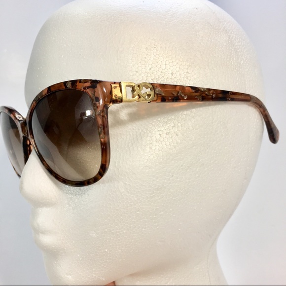 DOLCE & GABBANA Brown Tortoise Shell Sunglasses - Picture 5 of 8